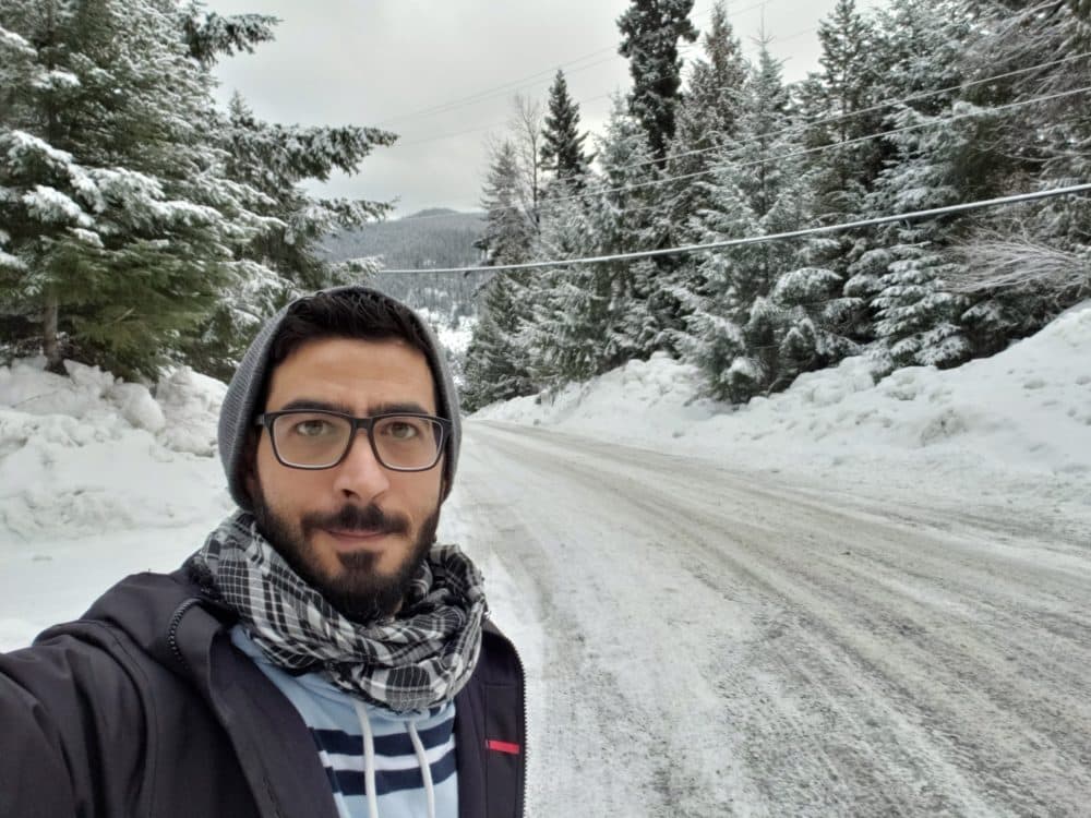 Hassan al Kontar in Whistler, Canada on March 7, 2019