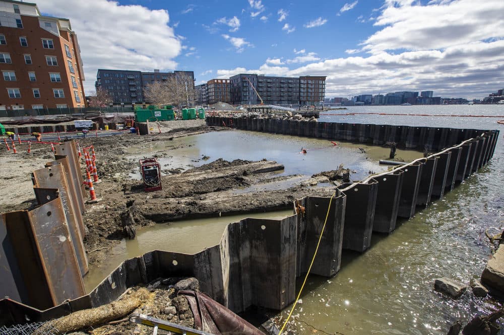 The 99 Sumner St. construction site in East Boston (Jesse Costa/WBUR)