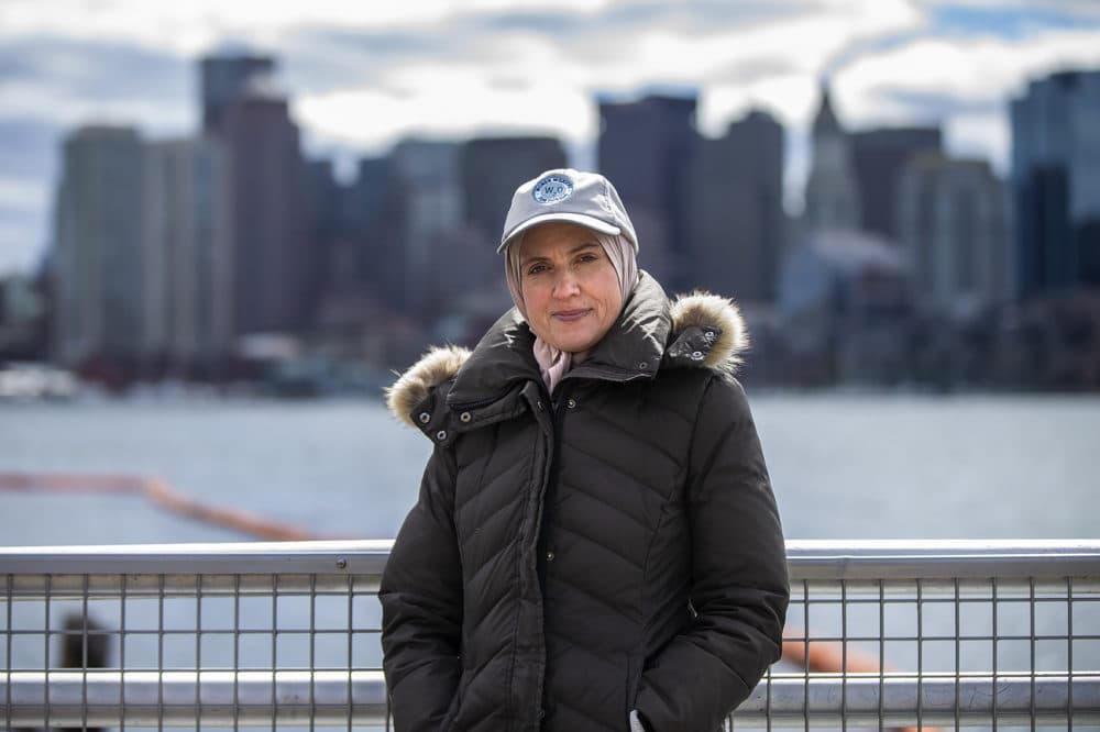 Magdalena Ayed at LoPresti Park in East Boston (Jesse Costa/WBUR)