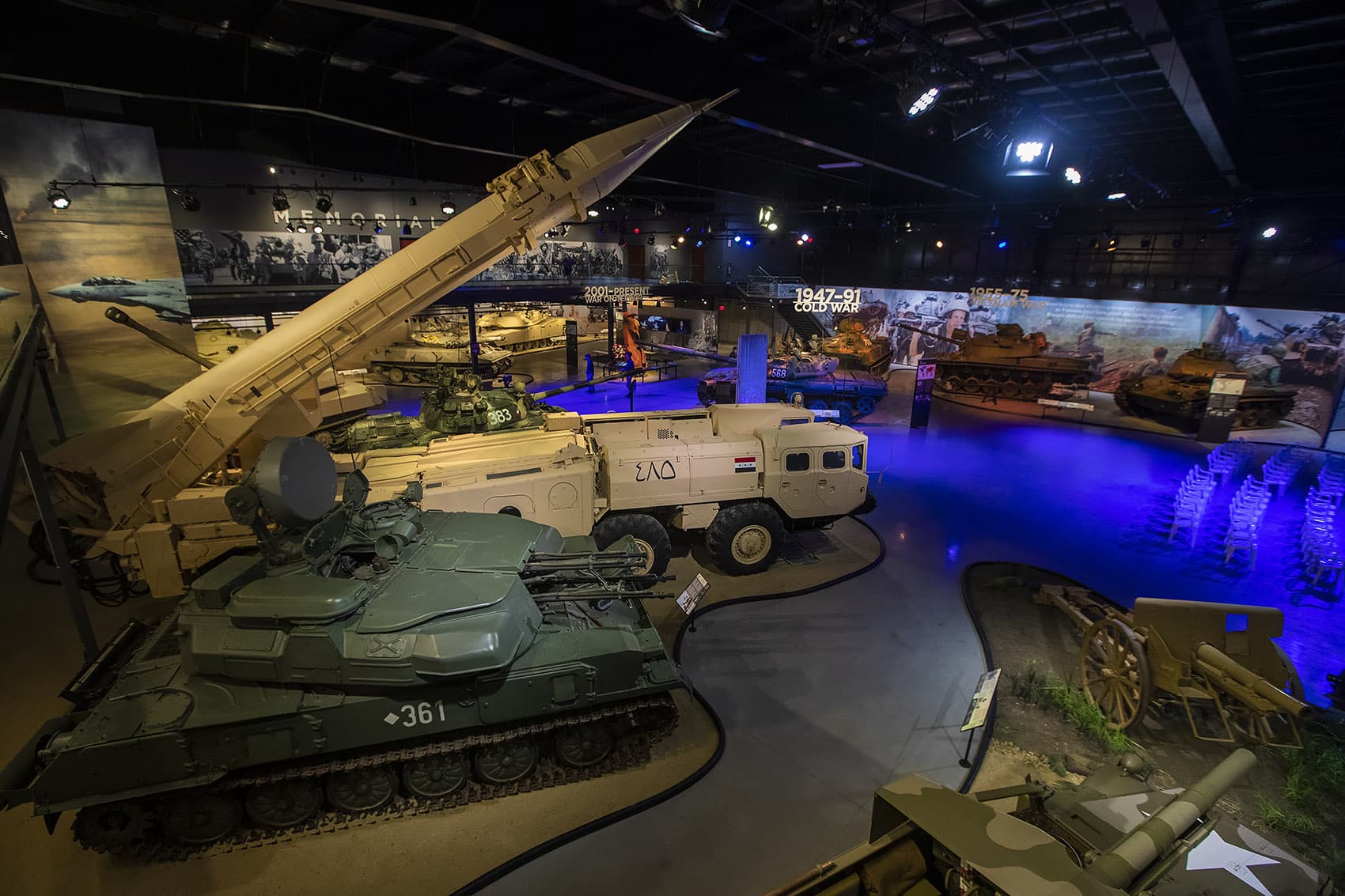 The American Heritage Museum in Stow, which opens to the public Friday, features tanks, armored vehicles and military artifacts. (Jesse Costa/WBUR)