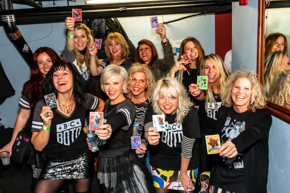 The BOTO crew: In the front row, Michelle Paulhus, Kay Hanley, Tanya Donelly, Jennifer D'Angora, Tamora Gooding. In the back row, Magen Tracy, Melissa Gibbs, Hilken Mancini, Jen Trynin, Kate Tucker, Gail Greenwood. (Courtesy Joshua Pickering)