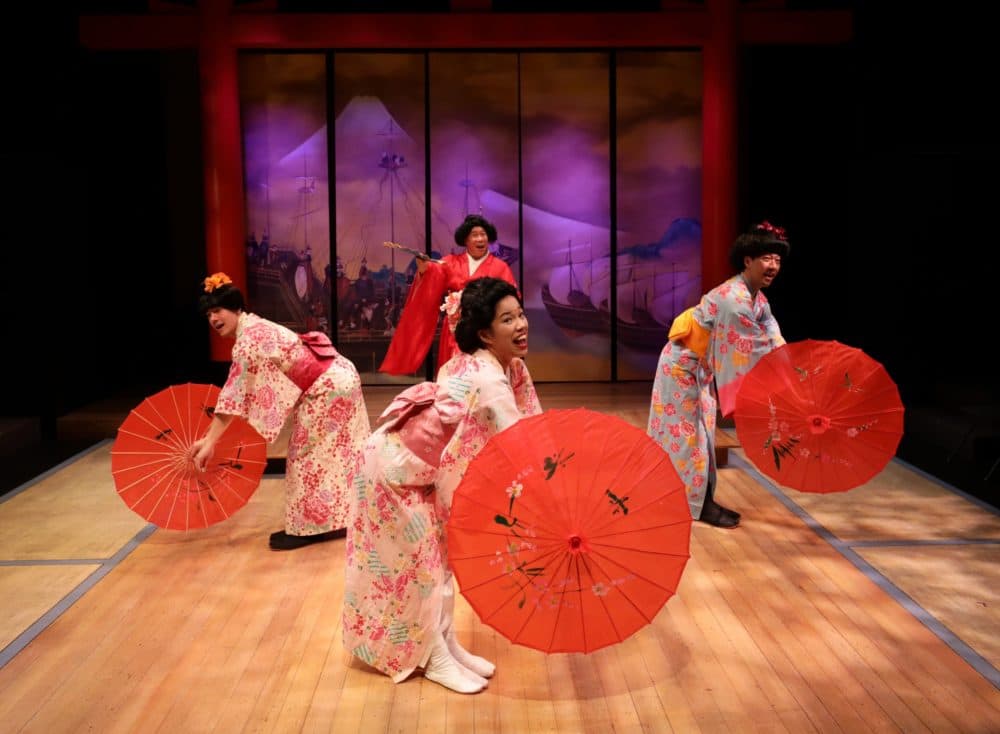 Alexander Holden, Karina Wen, Kai Chao and Gary Ng in &quot;Pacific Overtures.&quot; (Courtesy Mark S. Howard)