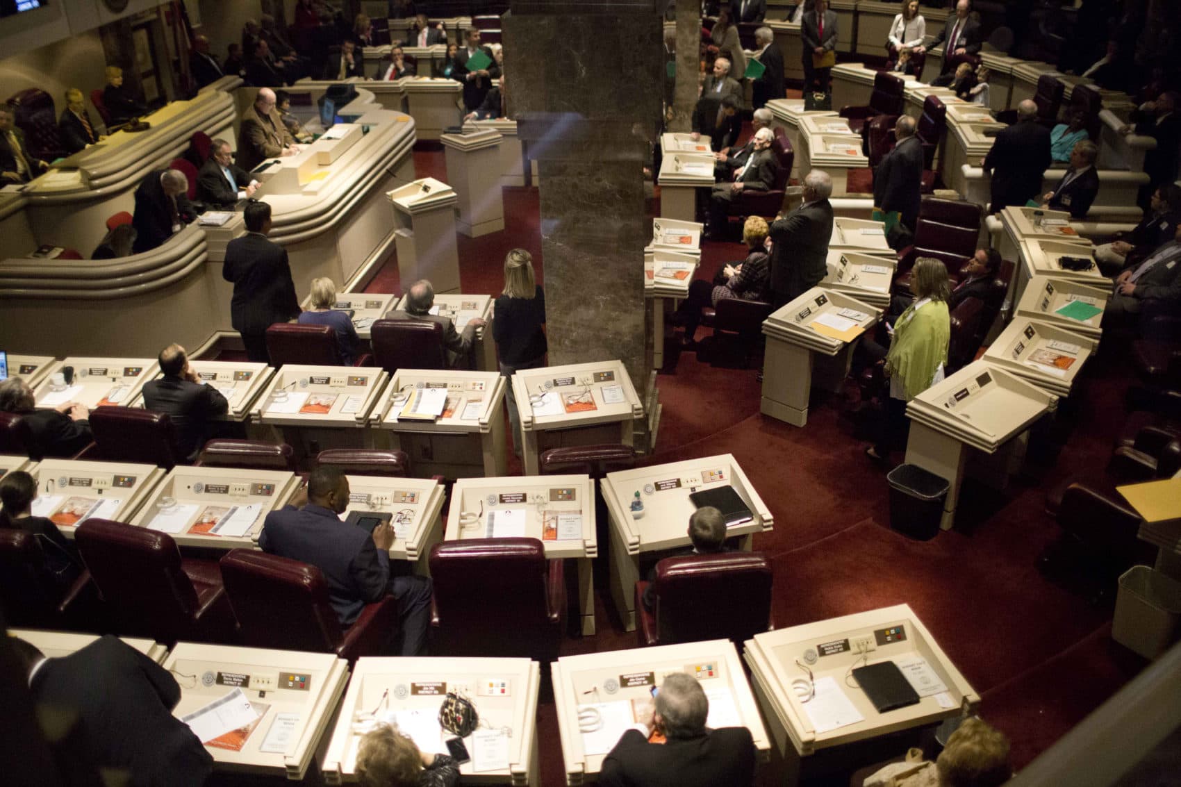 In this 2015 file photo, Alabama representatives prepare for the opening session in the house of representatives chambers at the State House in Montgomery, Ala. (Brynn Anderson/AP)