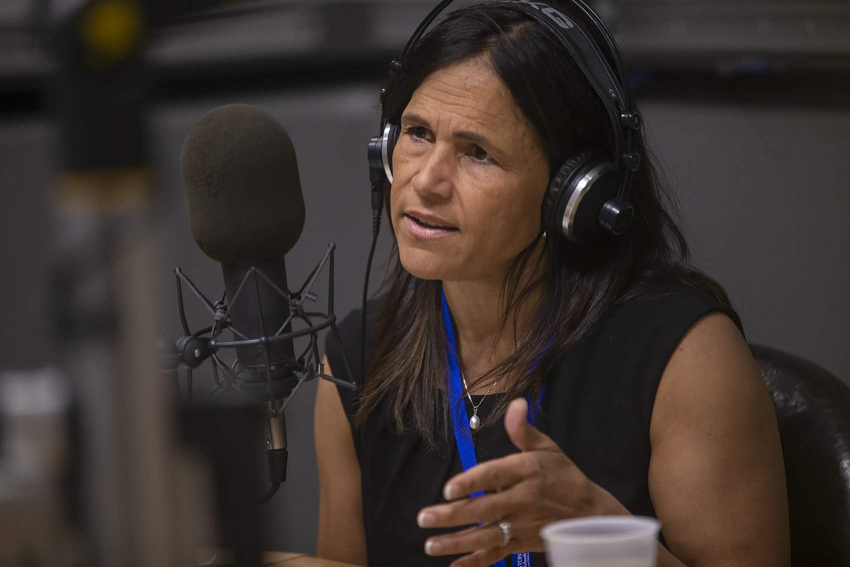 Superintendent of Boston Public Schools Brenda Cassellius in the WBUR studio. (Jesse Costa/WBUR)