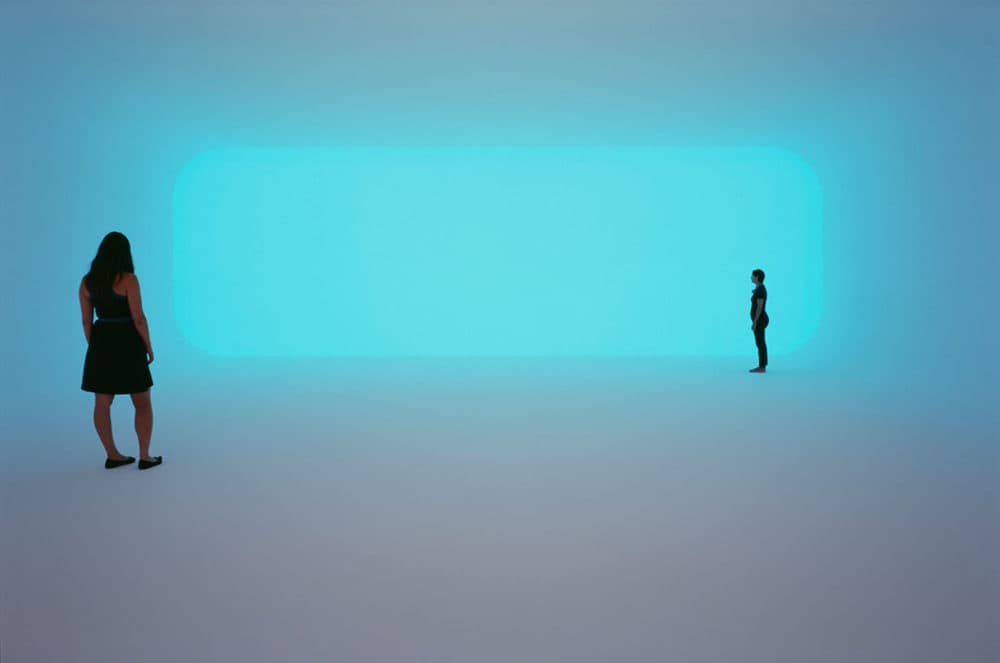 One of James Turrell's ganzfeld rooms installed at MASS MoCA. (Courtesy MASS MoCA)
