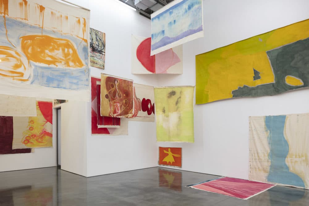 An installation view of Vivian Suter's work. (Courtesy ICA)