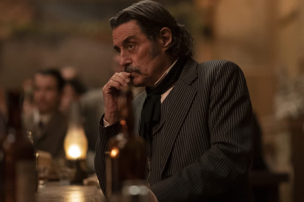 Ian McShane as Al Swearengen in &quot;Deadwood: The Movie.&quot; (Courtesy Warrick Page/HBO)