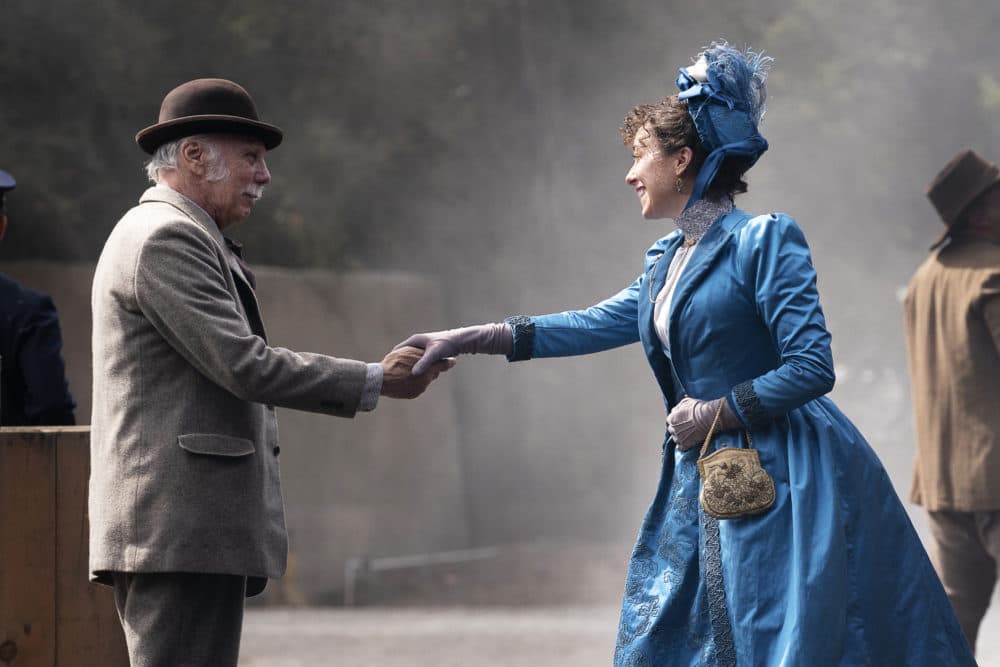 Dayton Callie (left) as Charlie Utter and Molly Parker as Alma Ellsworth in &quot;Deadwood: The Movie.&quot; (Courtesy Warrick Page/HBO)