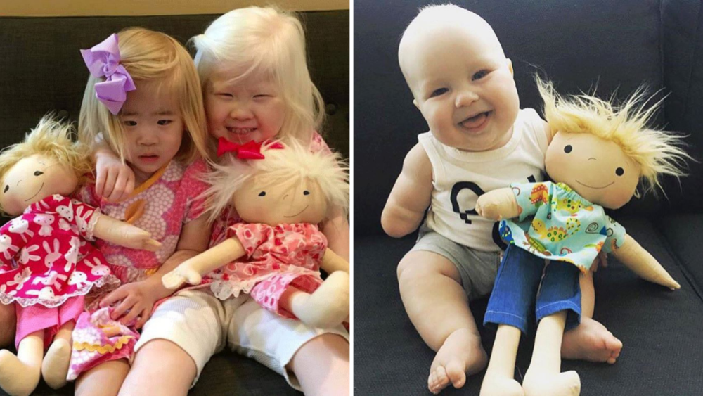 Children and their custom-made dolls by A Doll Like Me. (Photos courtesy of Amy Jandrisevits)
