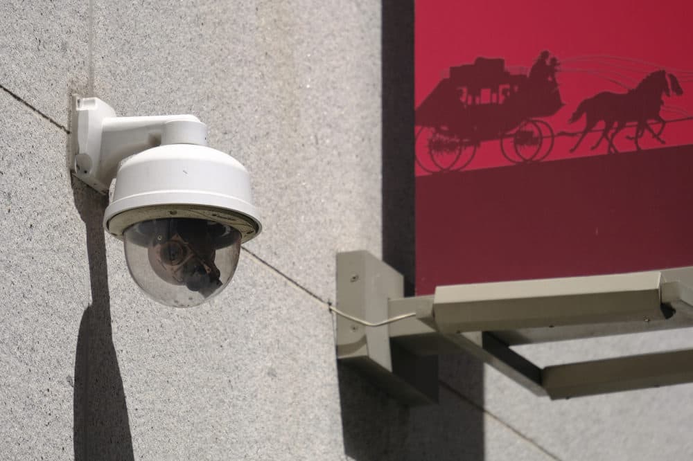 In this photo taken Tuesday, May 7, 2019, is a security camera in the Financial District of San Francisco. (Eric Risberg/AP)