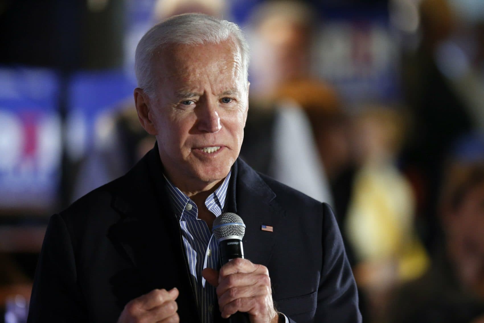 Former vice president and Democratic presidential candidate Joe Biden told supporters Monday that he wants to "restore the soul of this country." (Michael Dwyer/AP)