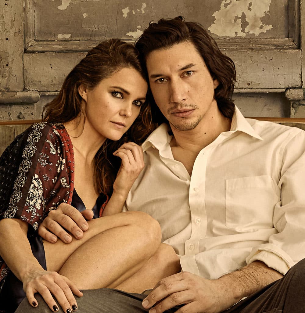 Keri Russell and Adam Driver in "Burn This." (Photo by Danielle Levitt)