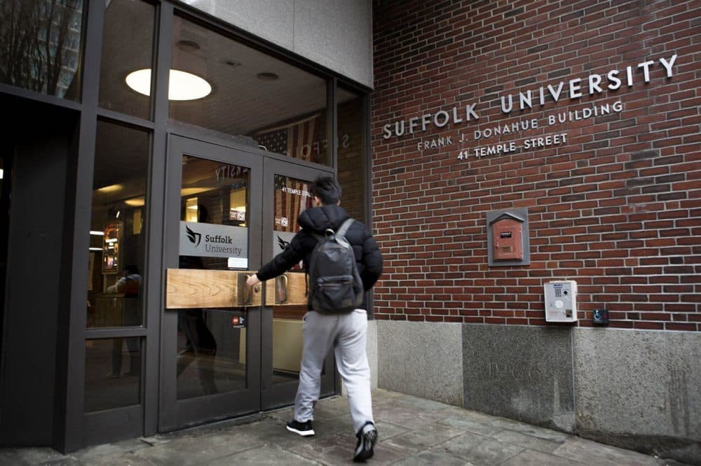 Suffolk University is on a list of more than 400 schools still accepting the applications of students who missed the deadline for fall enrollment. (Jesse Costa/WBUR)