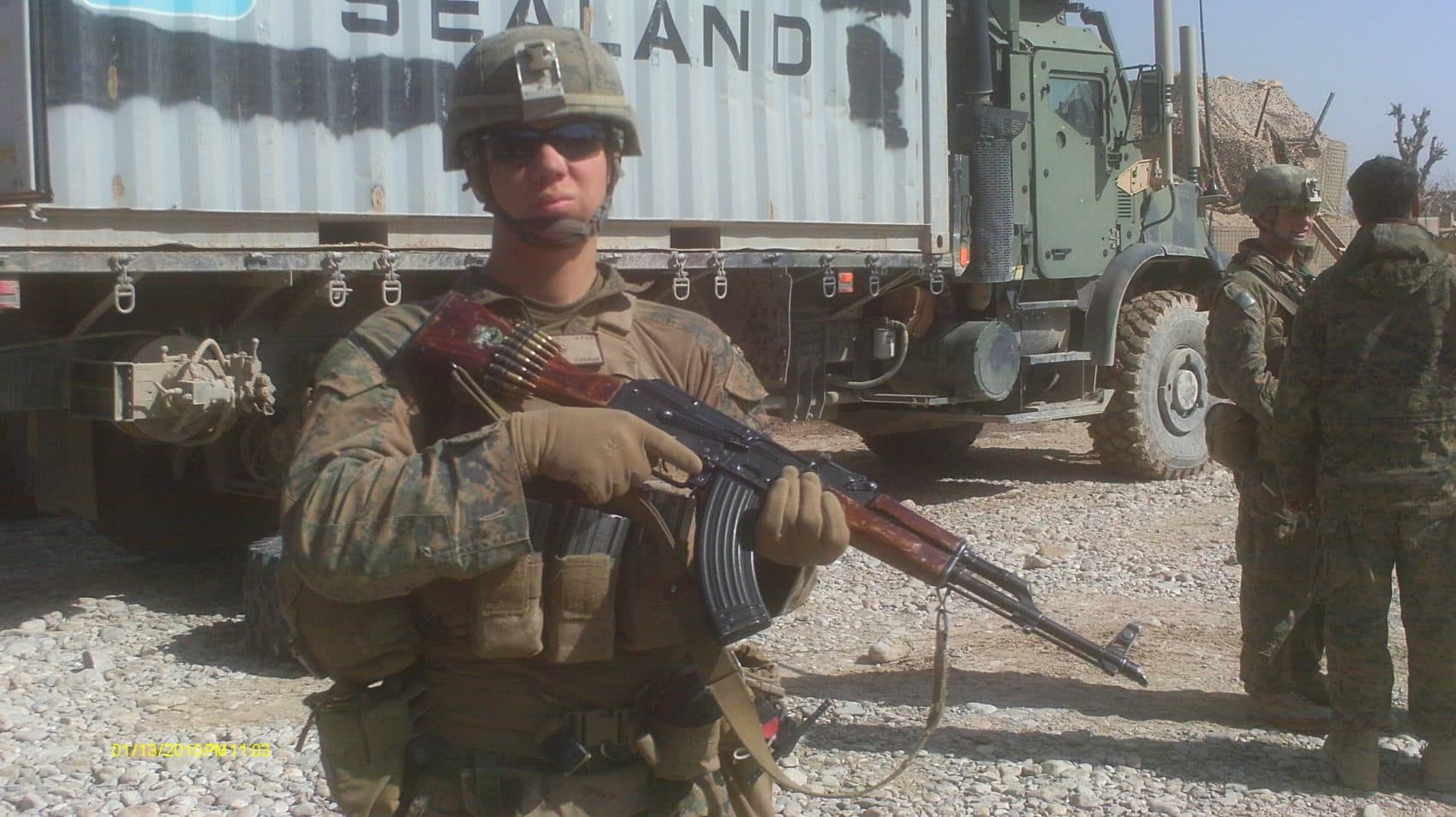 Timothy Tucker in the Sangin district of Afghanistan during his first deployment in 2011. (Photo courtesy of Timothy Tucker)