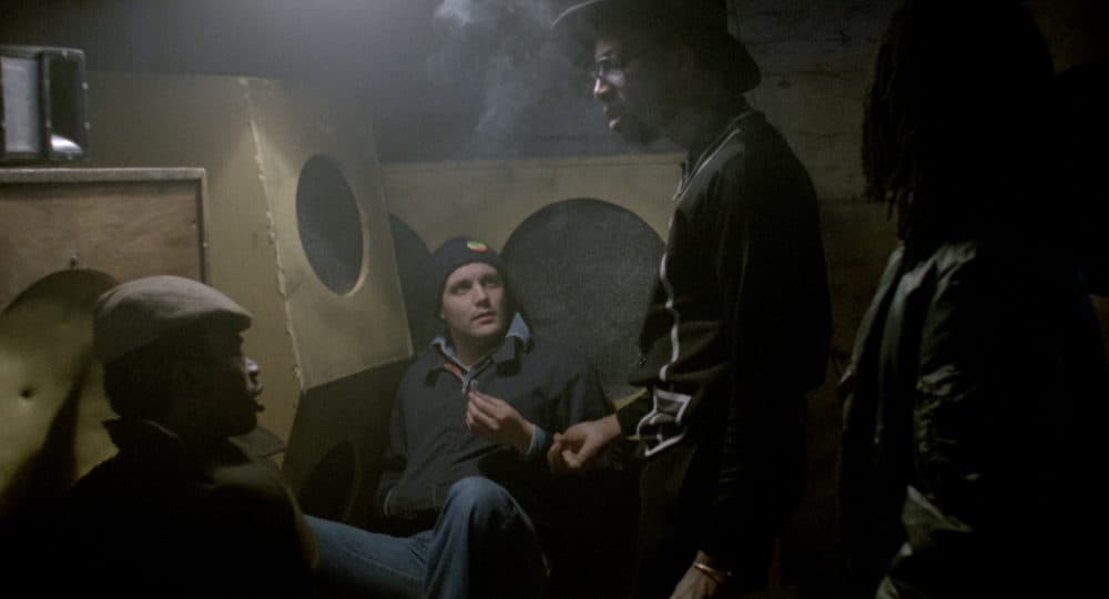 Left to right: David N. Haynes as Errol, Karl Howman as Ronnie, Archie Pool as Dreadhead and Brinsley Forde as Blue in Franco Rosso's &quot;Babylon.&quot; (Courtesy Kino Lorber)
