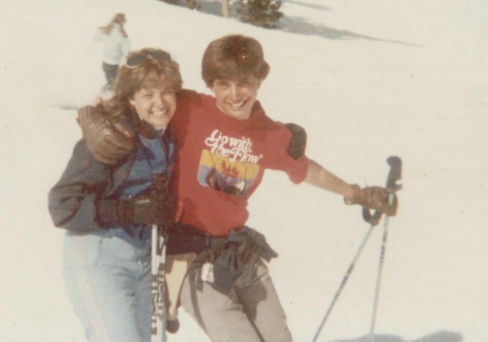 The author and her brother, Kevin Wertheimer, on a ski trip in 1983, three years before he died. (Courtesy)