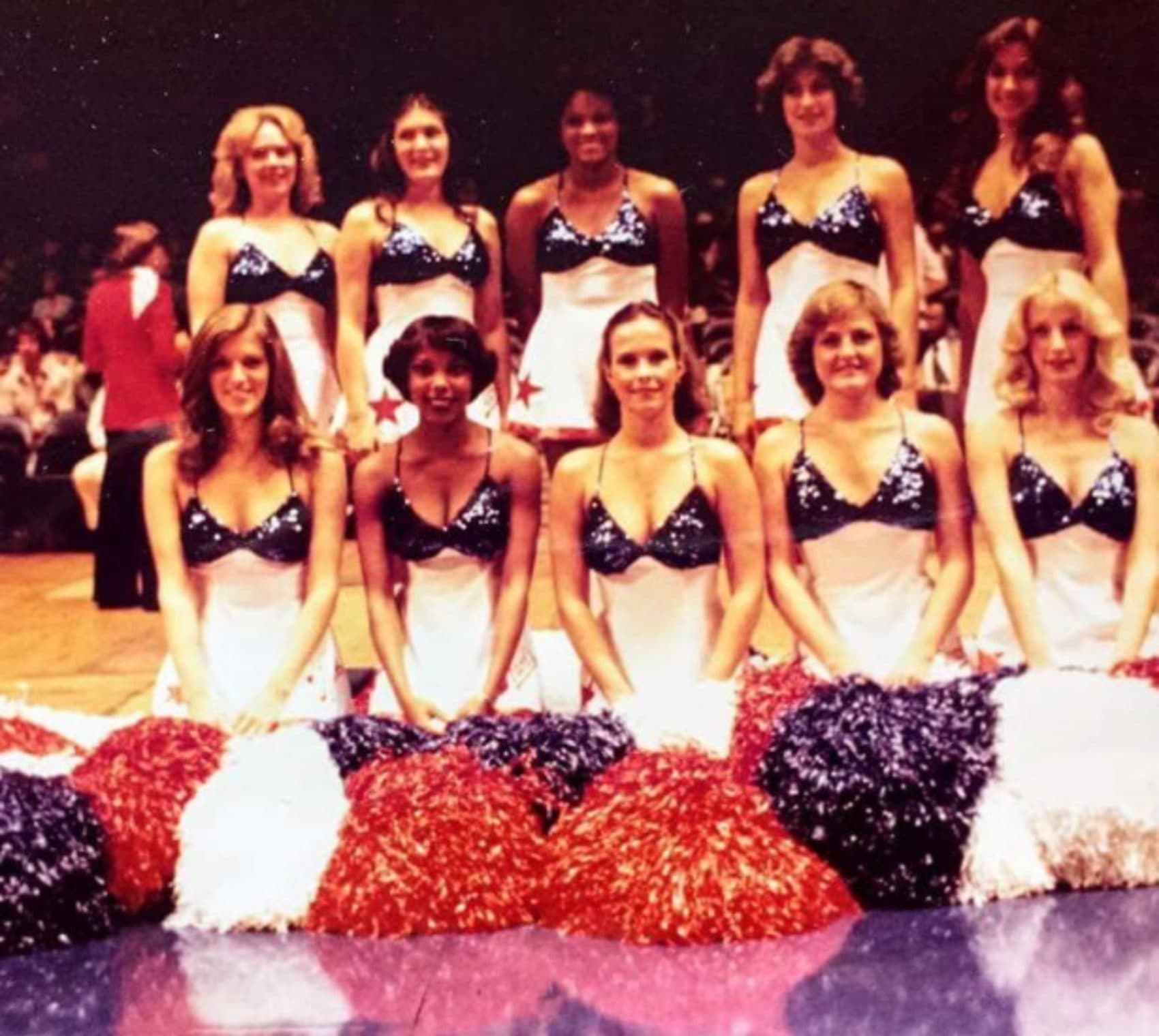Anna Cruse (front row, left) with the 1978–1979 Washington Bullettes dance team. (Courtesy Anna Cruse)
