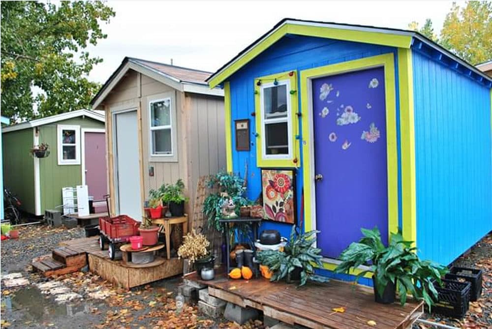 A row of tiny houses in the Georgetown Village in Seattle. (Courtesy Andrew Constantino)
