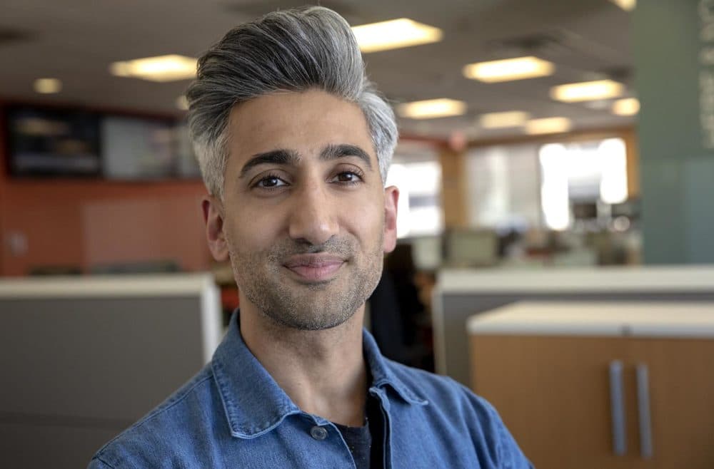 Tan France, fashion designer and star of Netflix’s "Queer Eye" (Robin Lubbock/WBUR)