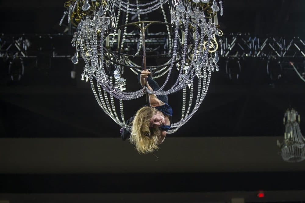 Cirque Du Soleil rehearsal on June 19, 2019 at Aggannis Arena in Boston. (Jesse Costa/WBUR)