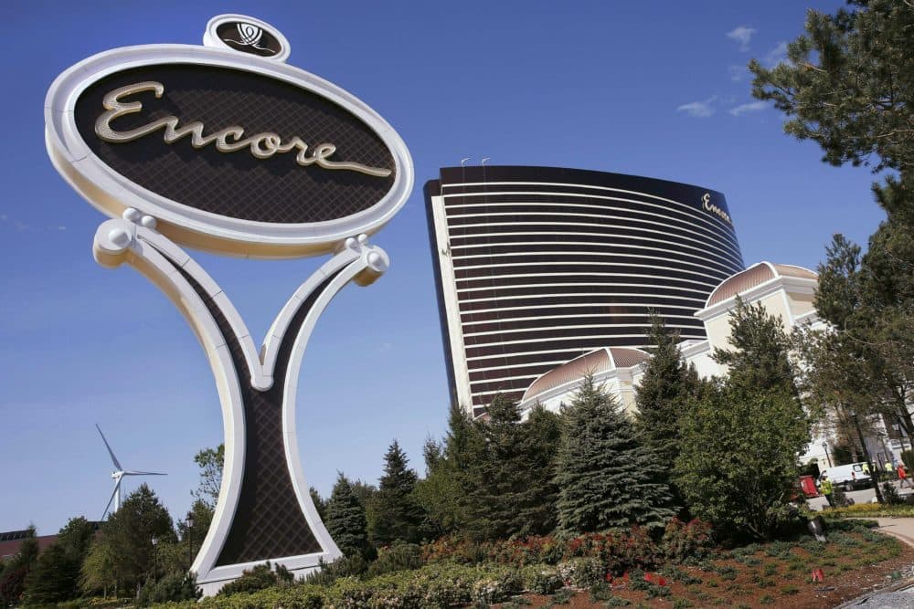 The $2.6 billion Encore Boston Harbor in Everett, Mass. is scheduled to open June 23 transforming a contaminated property into what is billed as a waterfront oasis. (Michael Dwyer/AP File Photo)