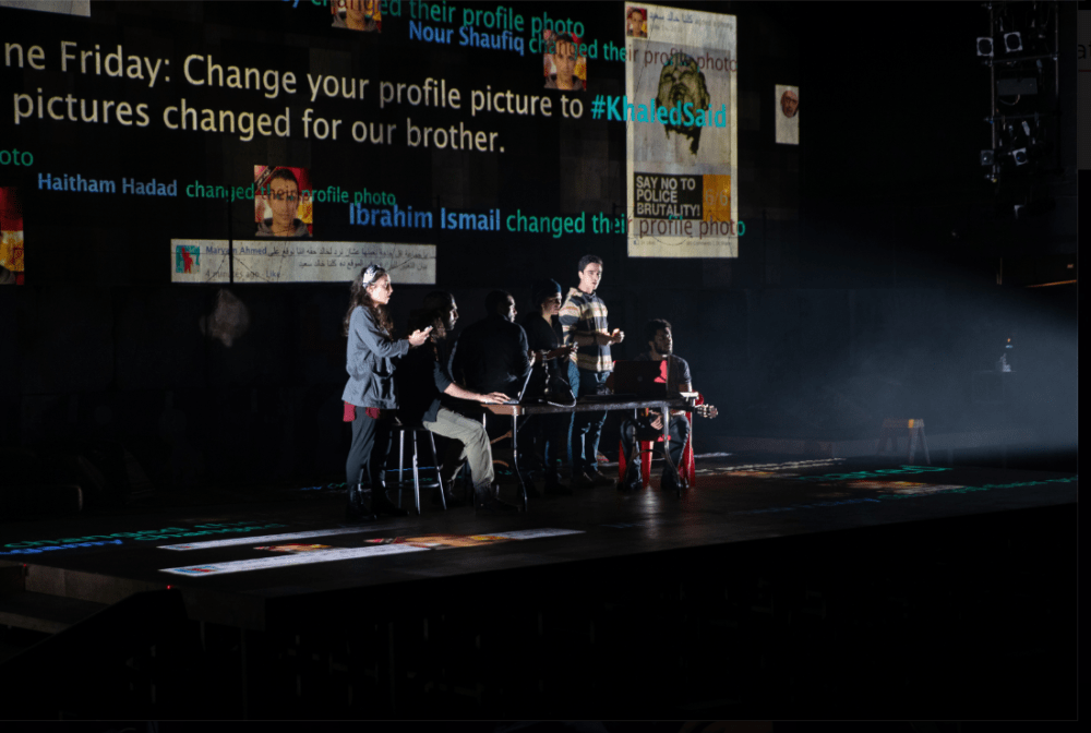 The cast of &quot;We Live in Cairo.&quot; (Photo by Evgenia Eliseeva)