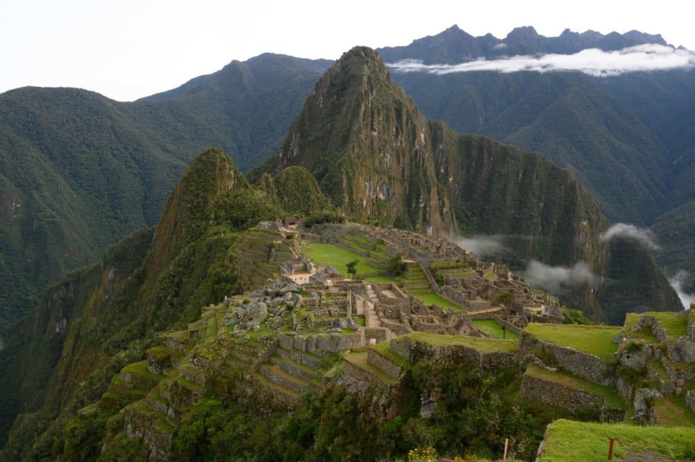 View of the Machu Picchu complex, the Inca fortress enclaved in the south eastern Andes of Peru on April 24, 2019. (Pablo Porciuncula Brune/AFP/Getty Images)