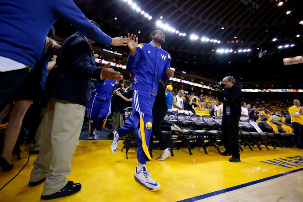 Andre Iguodala signed a three-year contract extension with the Warriors in 2017. (Ezra Shaw/Getty Images)