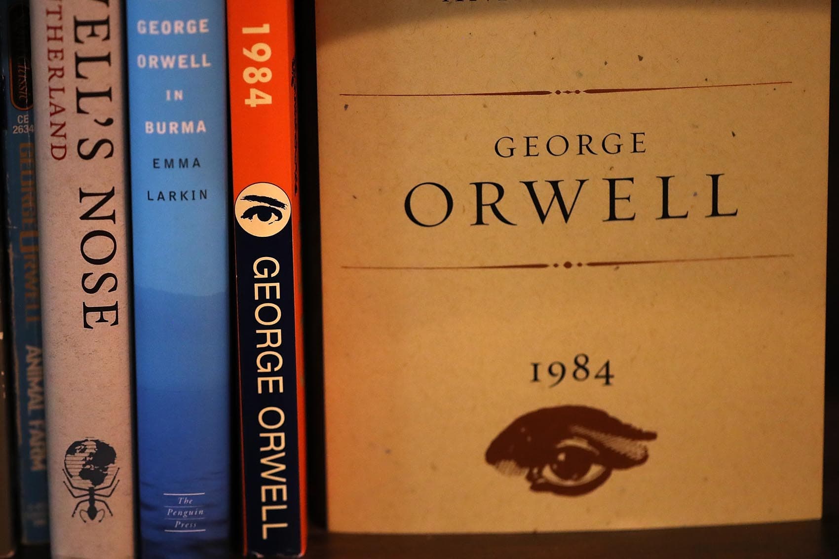 A copy of George Orwell's novel "1984" is displayed at The Last Bookstore on January 25, 2017 in Los Angeles, Calif. (Justin Sullivan/Getty Images)