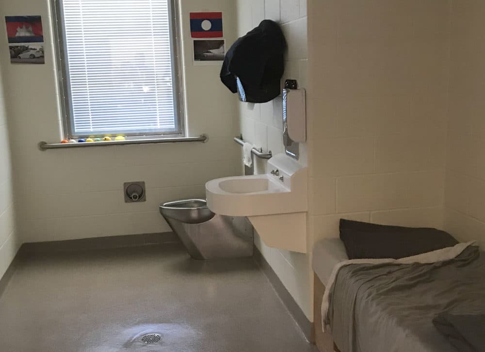 A room at the Middleton DYS facility (Deborah Becker/WBUR)