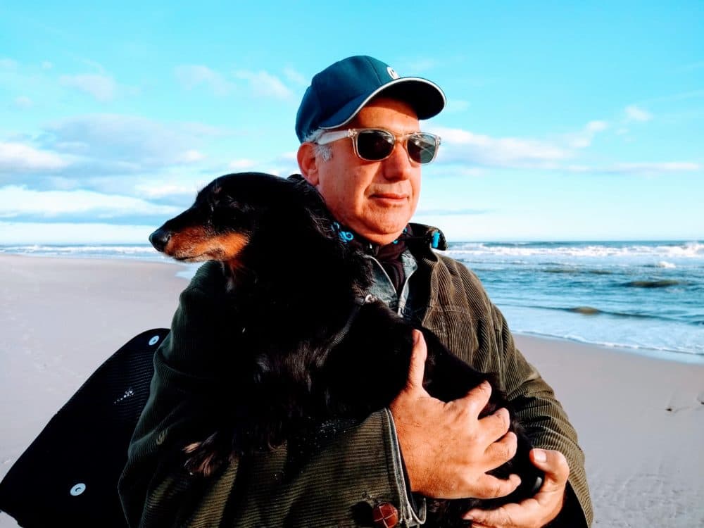 Bob Morris and his dog, Zoloft (Courtesy Bob Morris) 