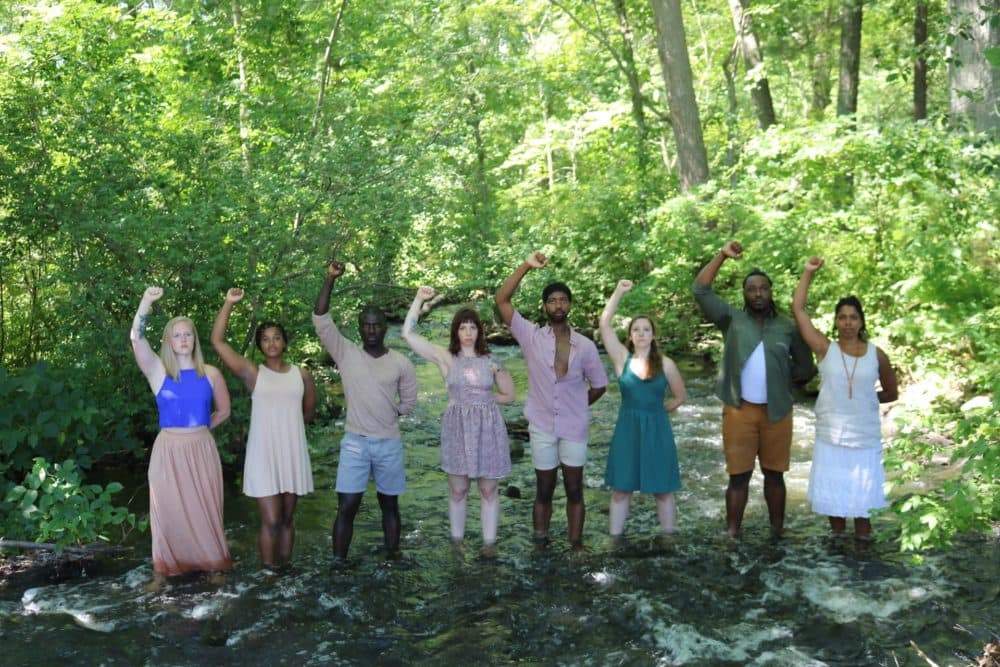 The performers of &quot;Hot Water Over Raised Fists.&quot; (Courtesy Stefanie Belnavis/The Diahann Project)