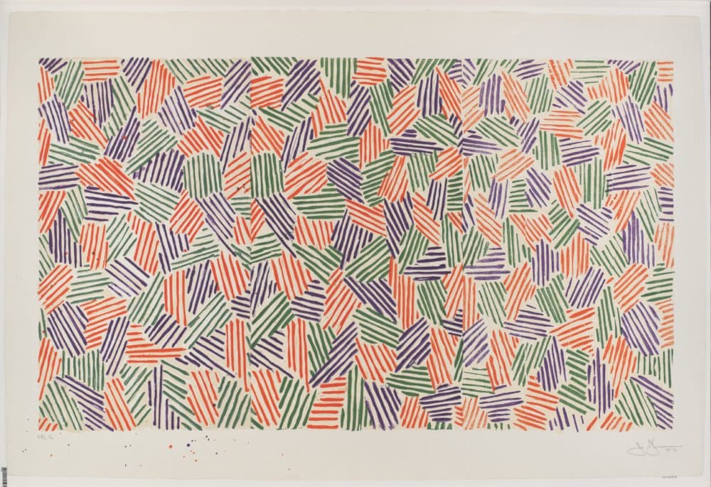 Jasper Johns, &quot;Scent,&quot; 1976. (Courtesy Harvard Art Museums/Fogg Museum, Special Purchase Fund)