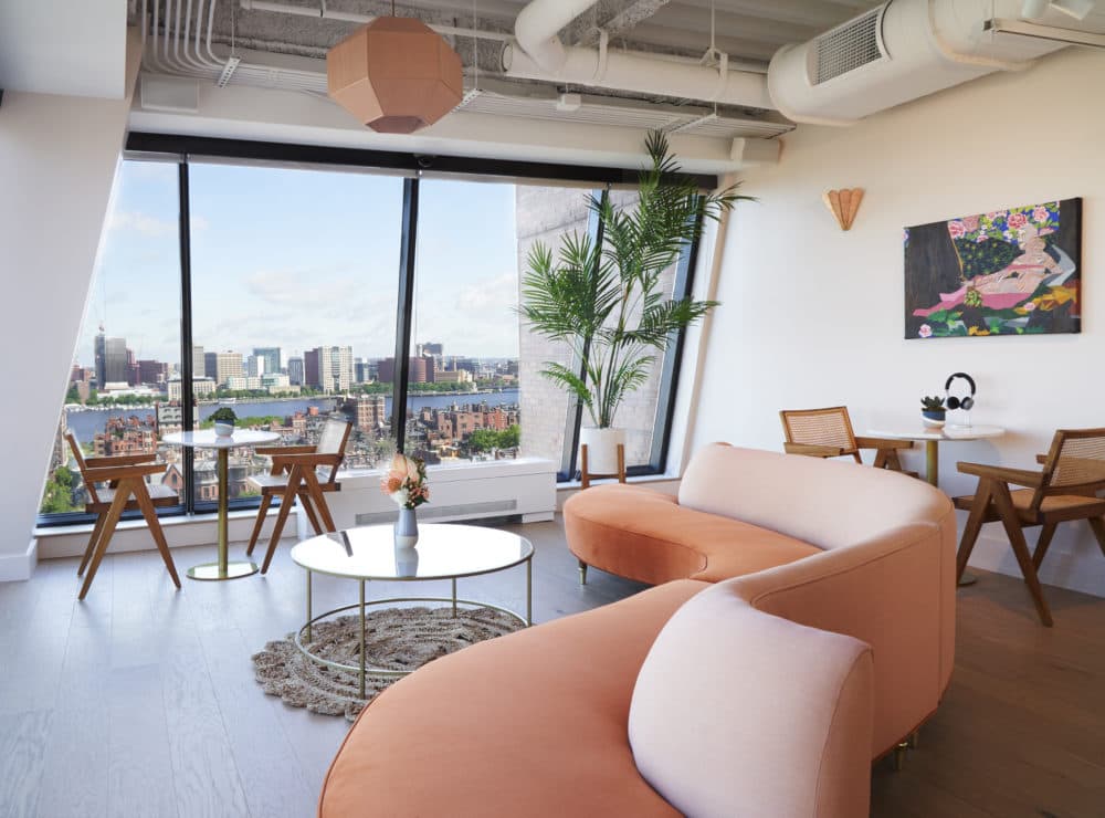The Wing is the first coworking space for women in Boston. The company says the shared office space is a place for women to connect, find mentors and gain tools to excel in their careers. (Courtesy Tory Williams/The Wing)