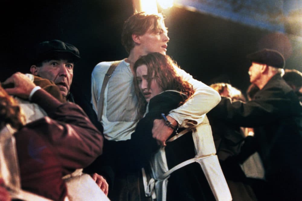 Shown second from left, Leonardo DiCaprio and Kate Winslet in &quot;Titanic.&quot; (Courtesy Paramount Pictures/Photofest)
