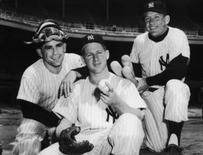 Yogi Berra (left) won 10 World Series championships with the Yankees. (Courtesy Dale Berra)