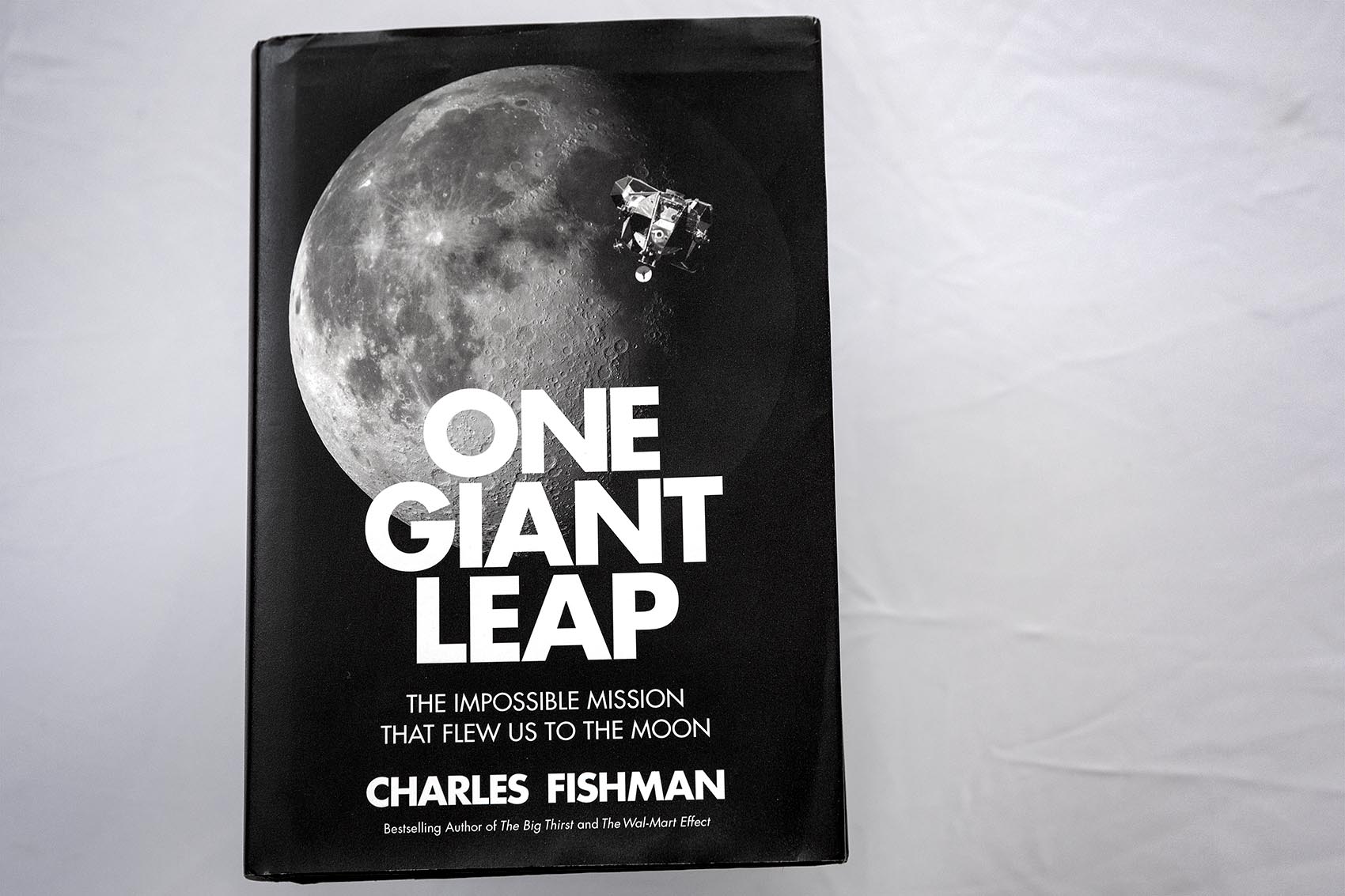 "One Giant Leap: The Impossible Mission That Flew Us to the Moon," by Charles Fishman. (Robin Lubbock/WBUR)