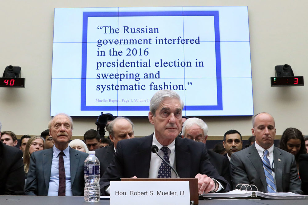 Former special counsel Robert Mueller testifies before a House Judiciary Committee hearing about his report on Russian interference in the 2016 presidential election in the Rayburn House Office Building July 24, 2019 in Washington, D.C. (Jonathan Ernst - Pool/Getty Images)