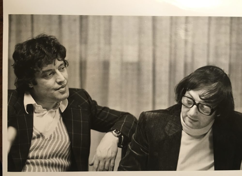 Tom Stoppard and Andre Previn. (Courtesy Mia Farrow)