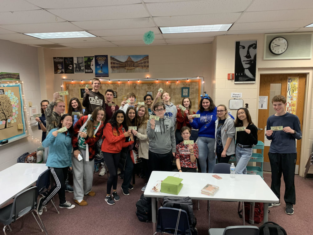 Kristina Ulmer's 9th-grade English class participated in the $20 Challenge (Courtesy Kristina Ulmer)
