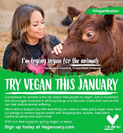 An ad encouraging people to try veganism was rejected by the T. (Courtesy)