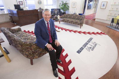 Commissioner Bud Selig in his Milwaukee office. (Courtesy Milwaukee Brewers Baseball Club)