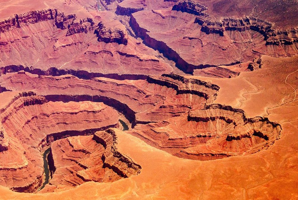 An aerial picture of the Grand Canyon in Arizona taken on July 1, 2013 from around 30,000 feet. (Joe Klamar/AFP/Getty Images) 