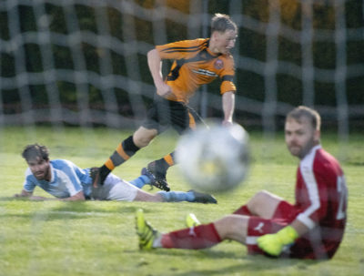 Donald Morrison put away two goals in Fort’s 5-2 win over Nairn County. (Iain Ferguson, The Write Image) 