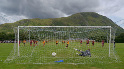 Fort William FC plays its home games beneath Ben Nevis, Britain's highest mountain. (Iain Ferguson, The Write Image)