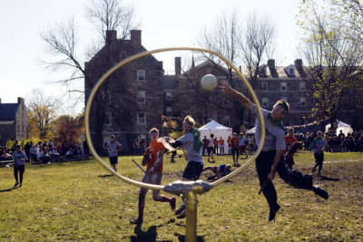 Middlebury College is known for its Quidditch. Football? Less so. (Christopher Capozziello/Getty Images)