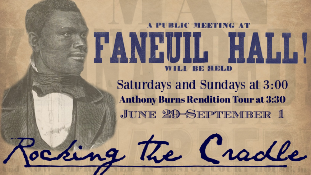 The flyer for &quot;Rocking The Cradle&quot; (CourtesyBoston African American National Historic Site)