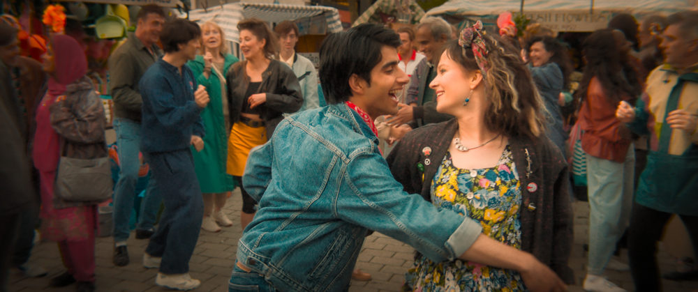 Viveik Kalra as Javed and Nell Williams as Eliza in &quot;Blinded by the Light.&quot; (Courtesy Warner Bros. Pictures)