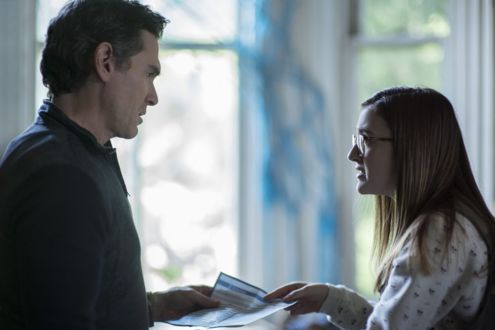 Billy Crudup as Elgie Branch and Emma Nelson as Bee Branch in Richard Linklater’s &quot;Where'd You Go, Bernadette.&quot; (Wilson Webb/Annapurna Pictures)
