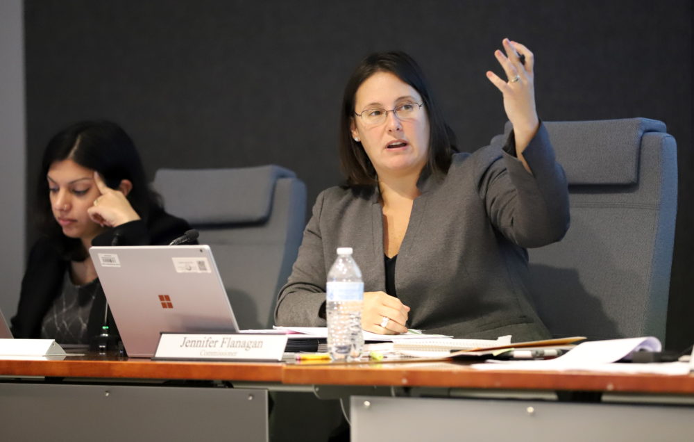 Cannabis Control Commission member Jen Flanagan said a required ingredients list on marijuana vape products will give users &quot;an added layer of information to understand what they're ingesting.&quot; (Sam Doran/SHNS)